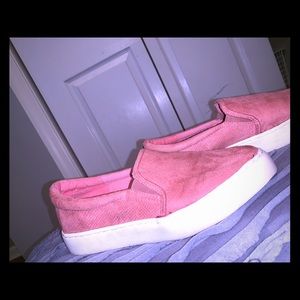 Pink Slip on Sneakers